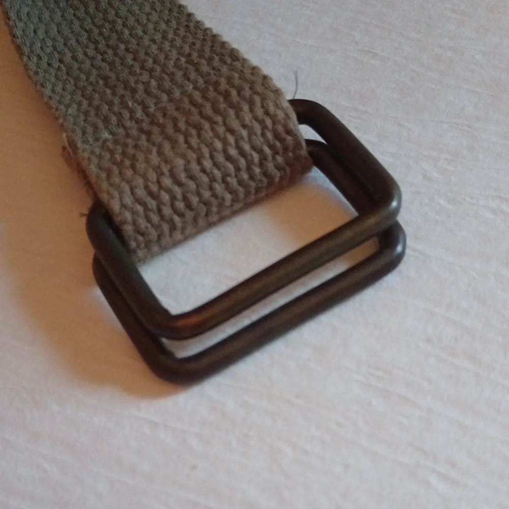 Tan Leather Belt with Brass Hardware